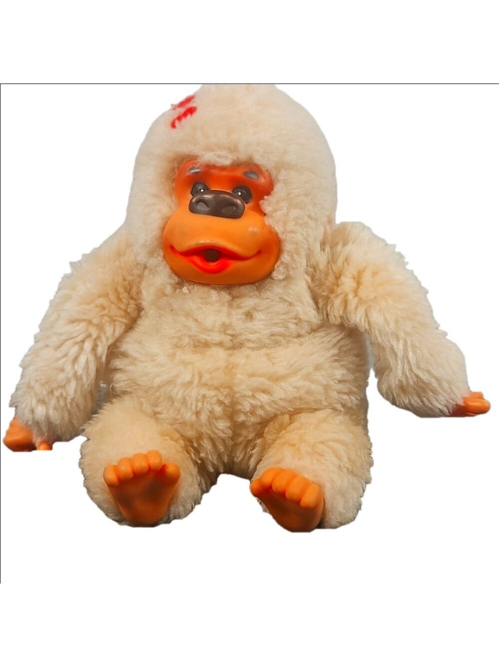 Vintage Russ GONGA 7" Plush Thumb Sucking Gorilla Hearts Valentines Day 1979